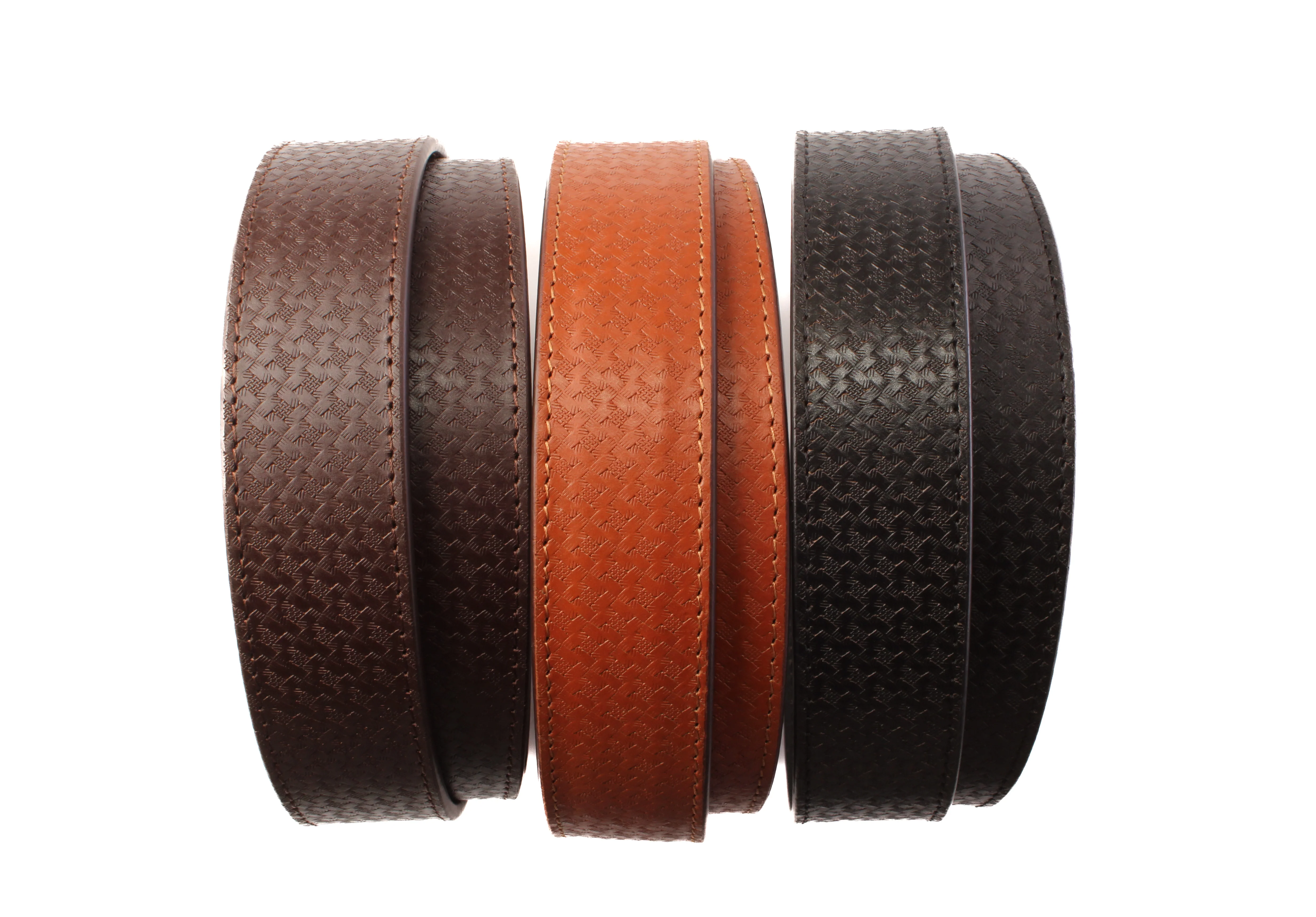 **LIMITED RELEASE** 1.5" Woven-Embossed Buffalo Leather Strap - Image 4