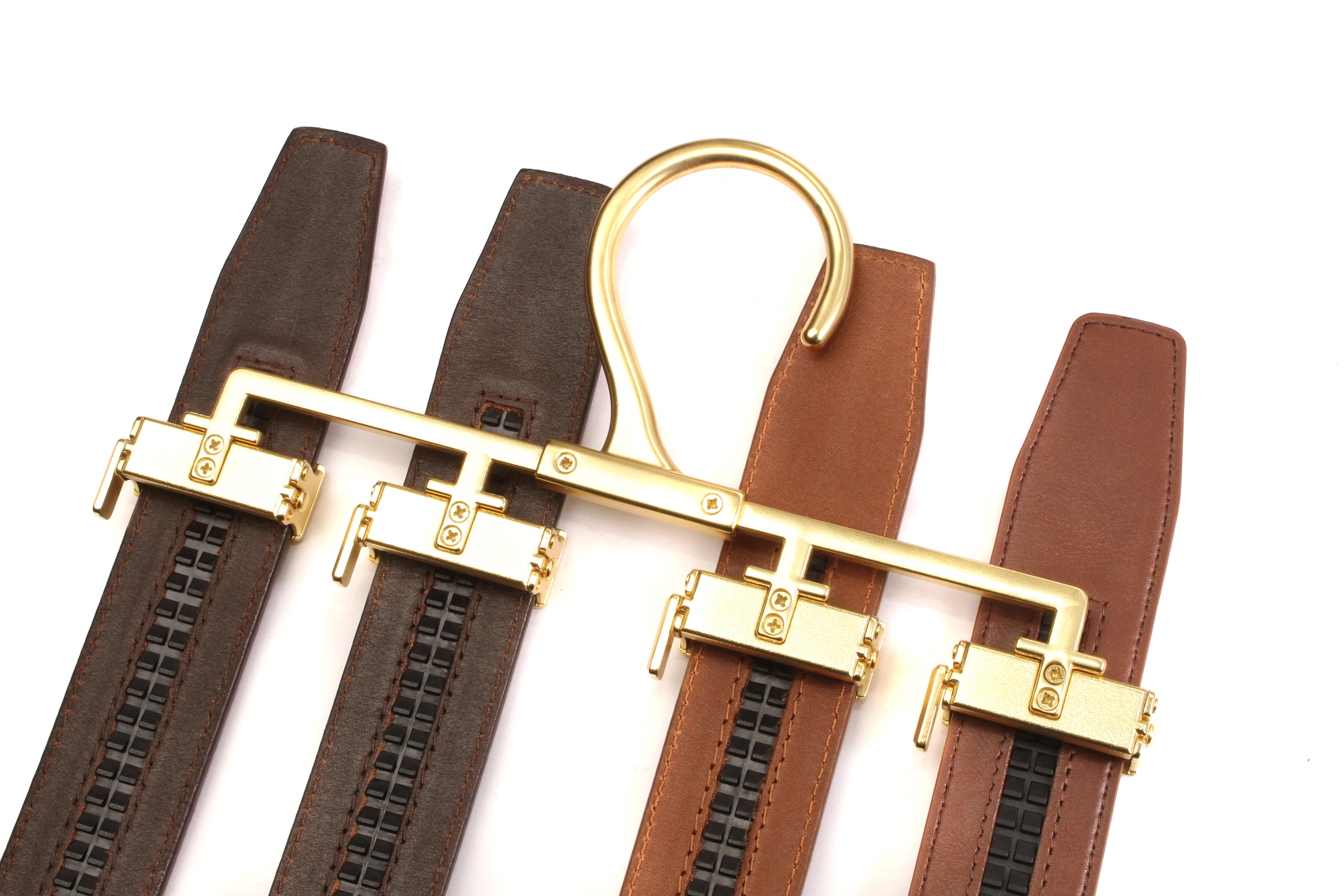 **LIMTED RELEASE** Anson Belt 4 Strap Hanger in Matte Gold - Image 4