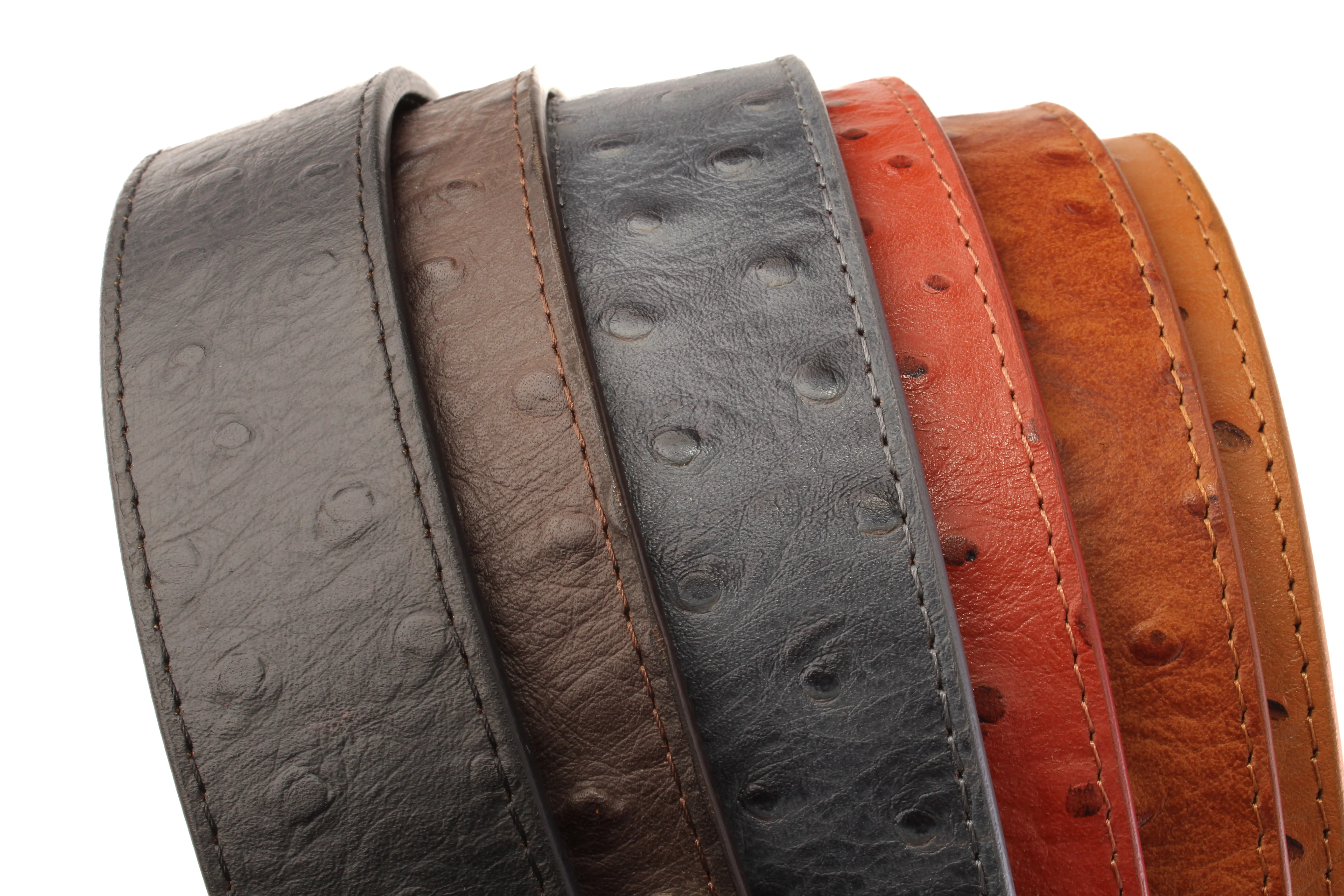 Ostrich-Embossed Vegetable Tanned Leather - Image 11