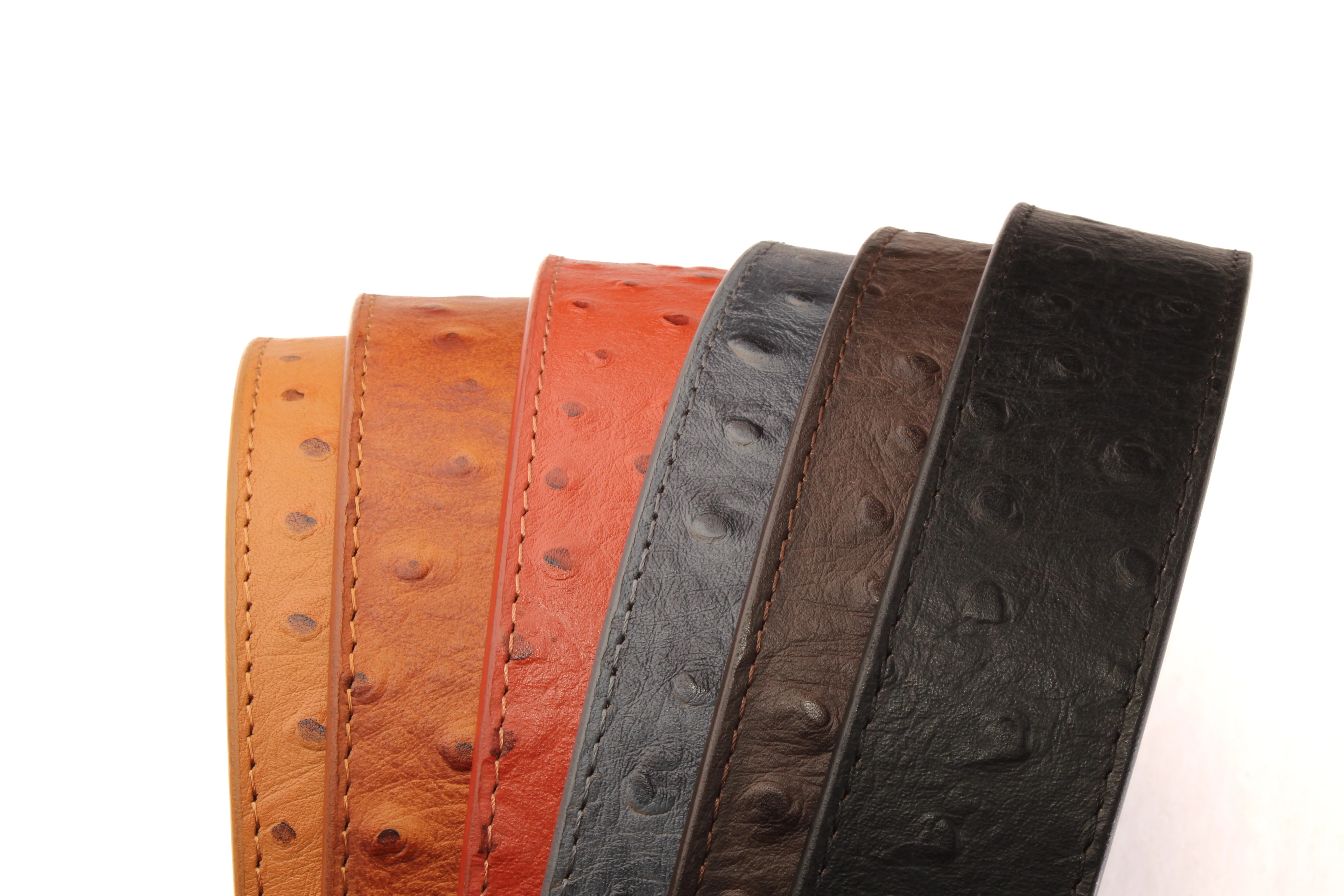 Ostrich-Embossed Vegetable Tanned Leather - Image 15
