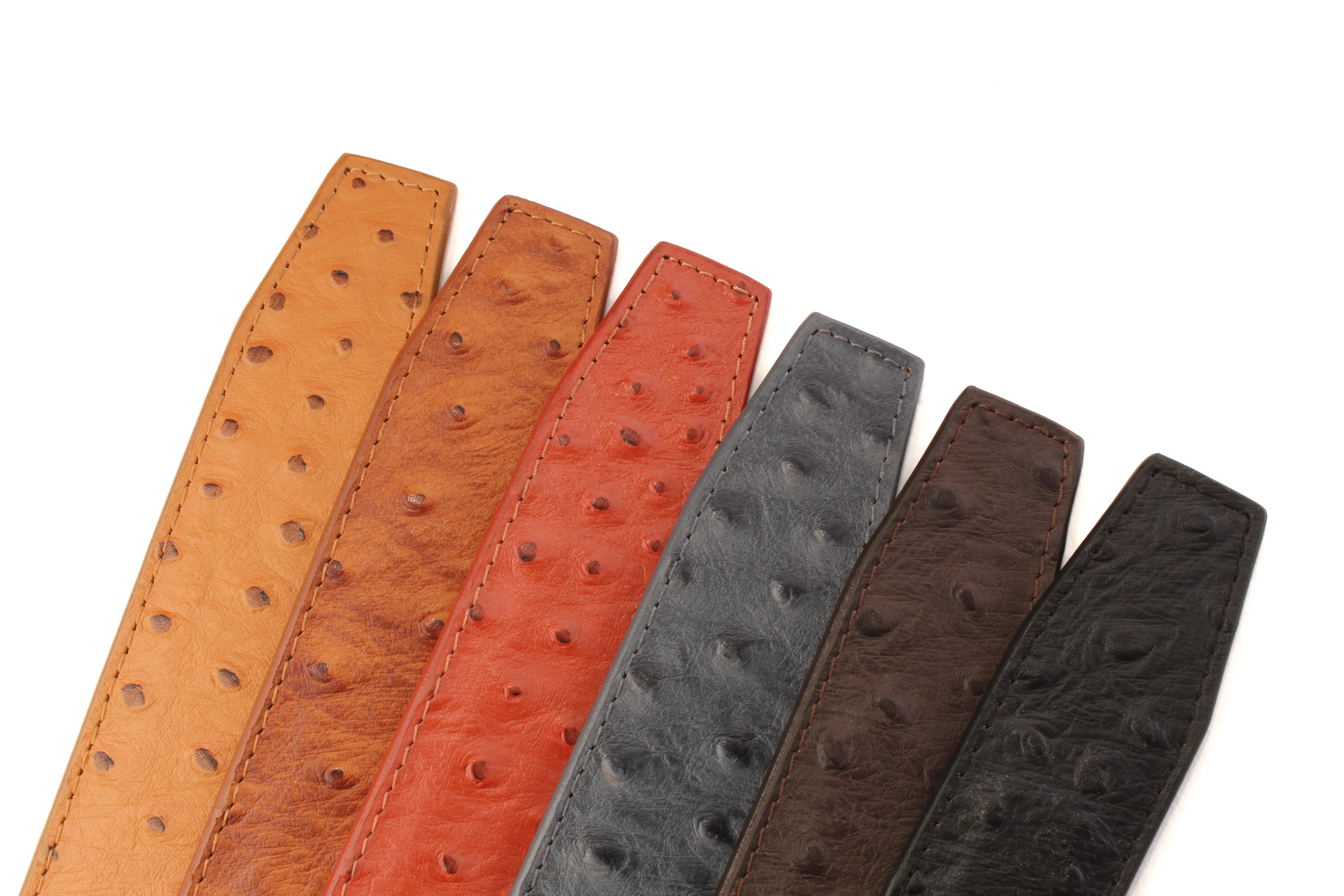Ostrich-Embossed Vegetable Tanned Leather - Image 16