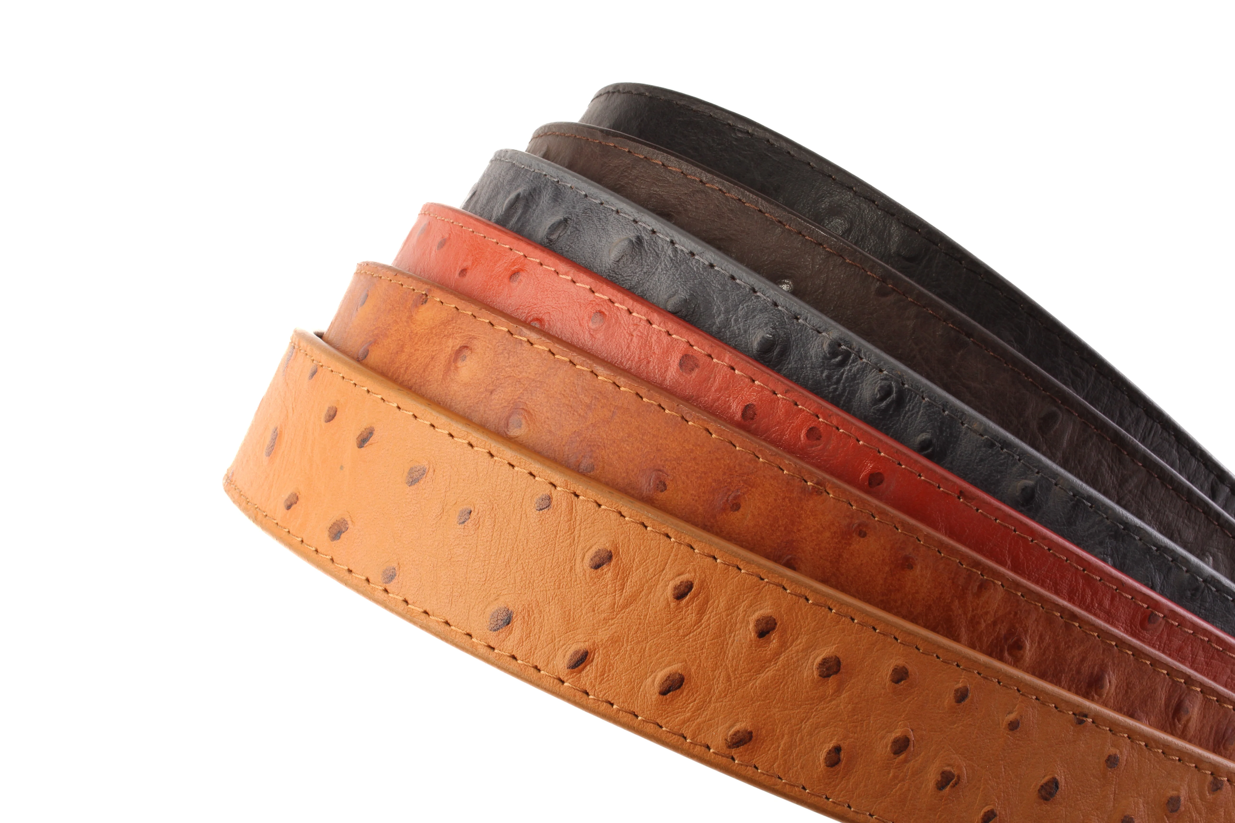Ostrich-Embossed Vegetable Tanned Leather - Image 17