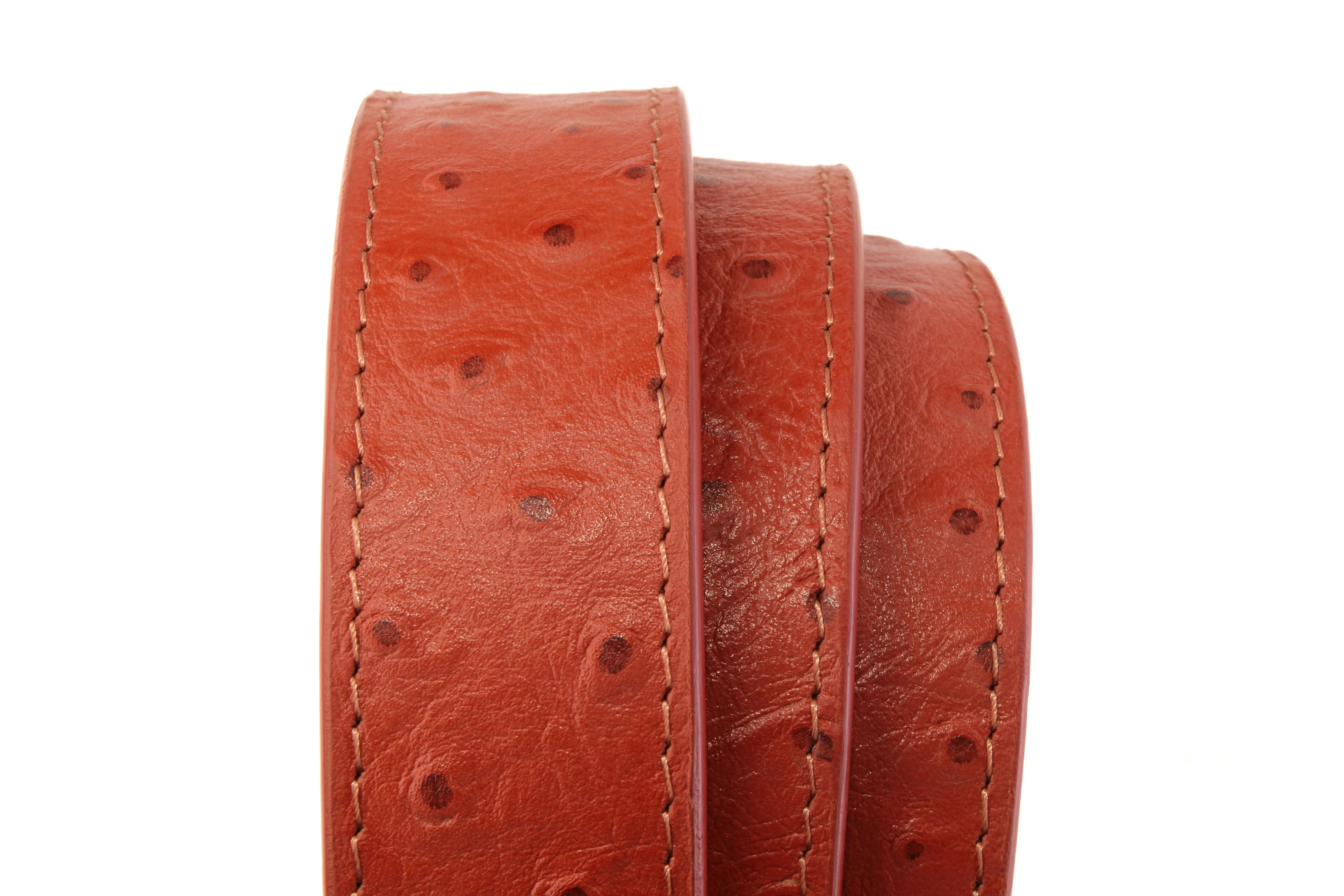 Ostrich-Embossed Vegetable Tanned Leather - Image 29