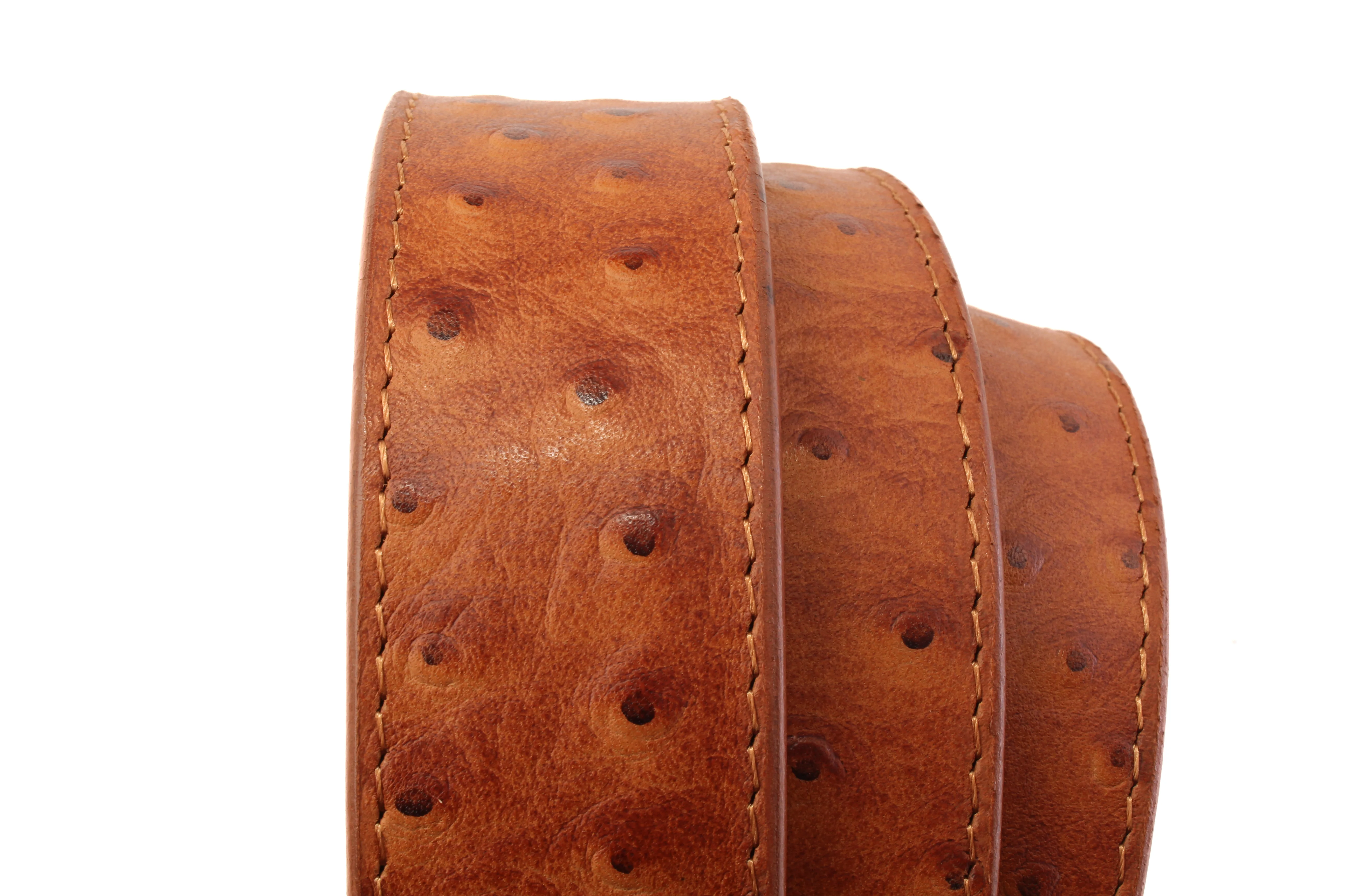 Ostrich-Embossed Vegetable Tanned Leather - Image 4