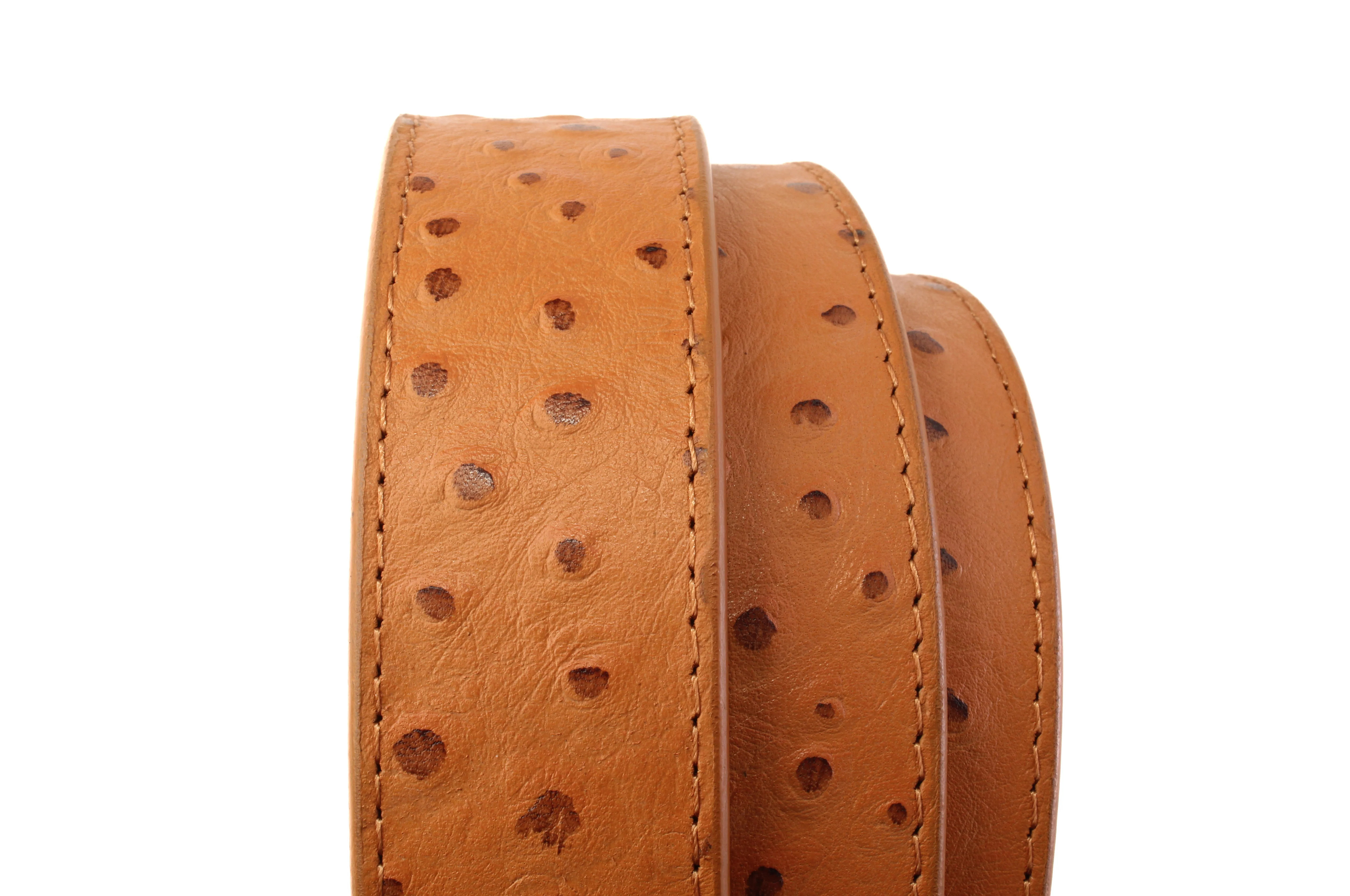 Ostrich-Embossed Vegetable Tanned Leather - Image 5