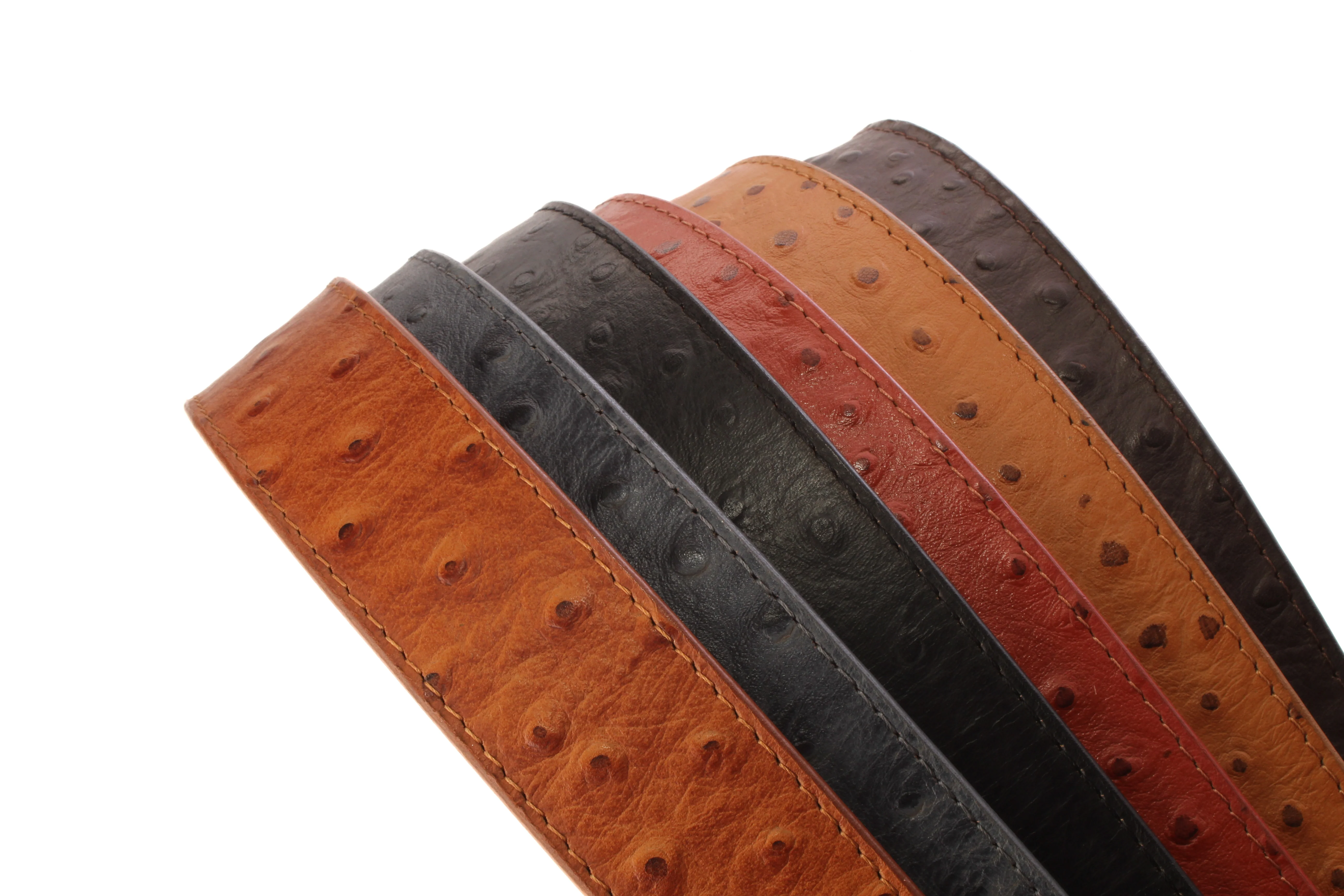 Ostrich-Embossed Vegetable Tanned Leather - Image 9
