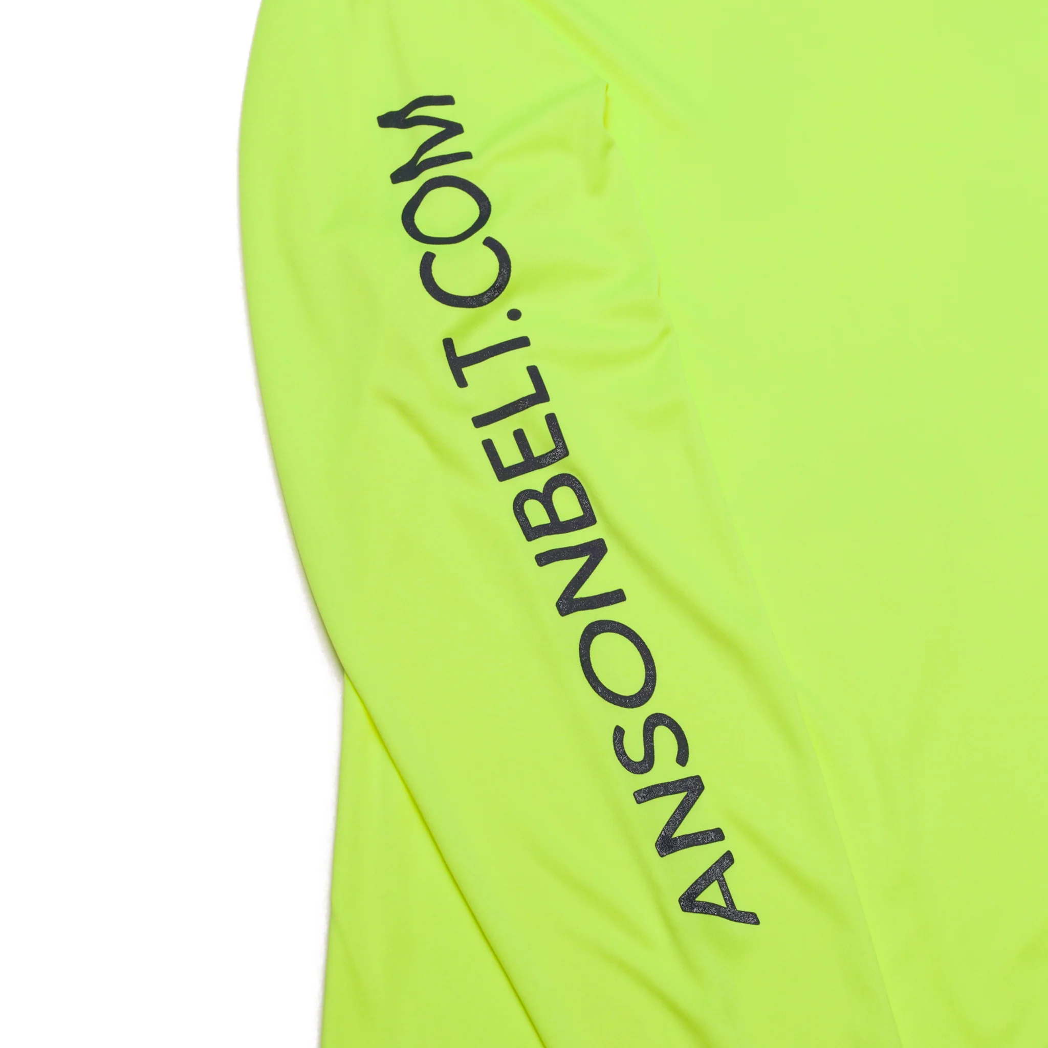 Safety Green Anson Belt Performance Long Sleeve Tee w/ Hanes Sport™ Men's FreshIQ™ Cool DRI® technology - Image 3